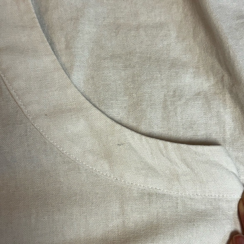 DKNY White Sleeveless V-Neck Linen Maxi Dress, size XX-Large, NWT - Picture 8 of 9